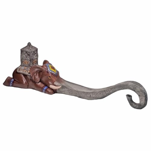 Incensário Elefante Incenso Vareta Indiano + Incensos (Marrom)