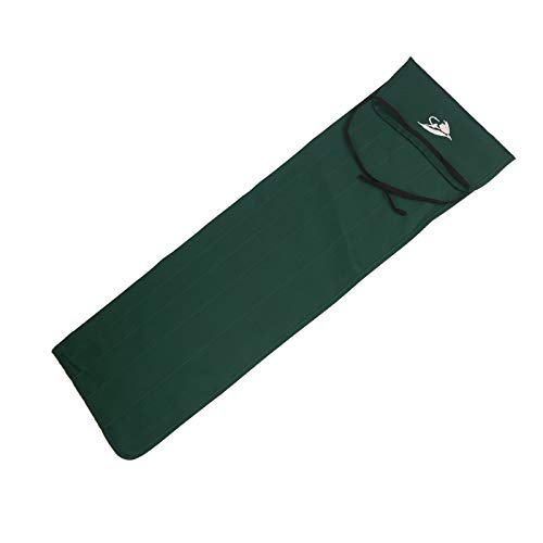 Aventik Cotton Cloth Fishing Rod Sleeve Cover Pole Sock Glove Protector Bag Pouch with 5 Compartments (Green,31inch/79cm)