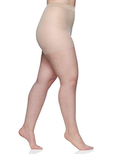 Image of Berkshire 4413 Women's Ultra Sheer Non-Control Top Pantyhose with Sandalfoot Toe - Made in USA - Nylon & Cotton Blend