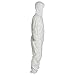 Tyvek Disposable Suit by Dupont with Elastic Wrists, Ankles and Hood (2XL),White,XX-Large