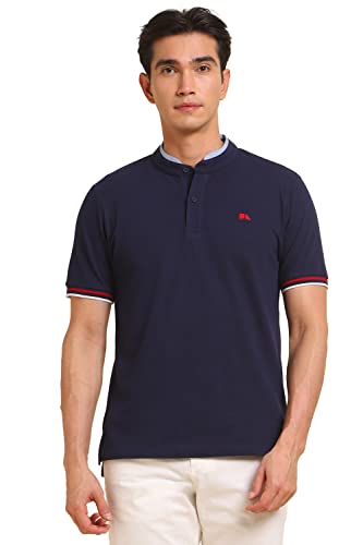 Image of Dennis Lingo Men's Cotton Slim Fit Mandarin T-Shirt