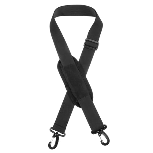 TIESOME Correa de hombro universal de repuesto para laptop, correa ajustable de 63 pulgadas con ganchos de metal para maletín, portátil, mensajero, bolsa cruzada, equipaje y cámara de lona