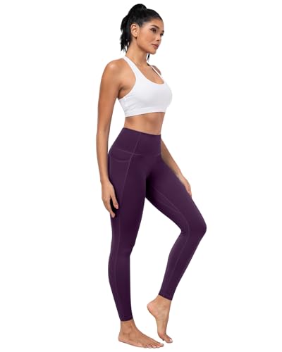 Image of ATHVOTAR Leggings with Pockets for Women, 7 Packs High Waisted Workout Tummy Control Yoga Pants