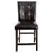 Homelegance Decatur PU Leather Counter Height Chair (Set of 2), Dark Brown