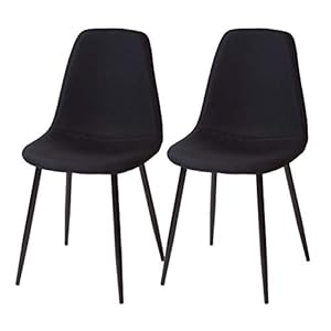 Albatros eetkamerstoelen BARI, set van 2, zwart