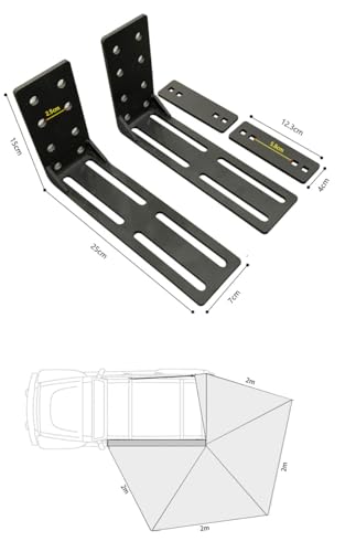 Retractable Side Awning for Car - Fully Automatic Folding Speed Opening - Outdoor 270 Degree (2.5M)