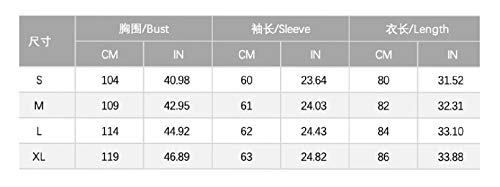 Doufine Cardigã feminino listrado, longo, com bolsos coloridos, Café, S