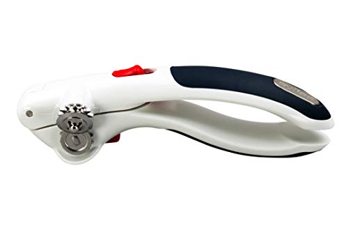 Zyliss Lock N' Lift Can Opener - Manual Can Opener With Locking Mechanism - Safe Magnetic Can Opener - Easy-To-Turn Can Opener - White/Gray #TOP7