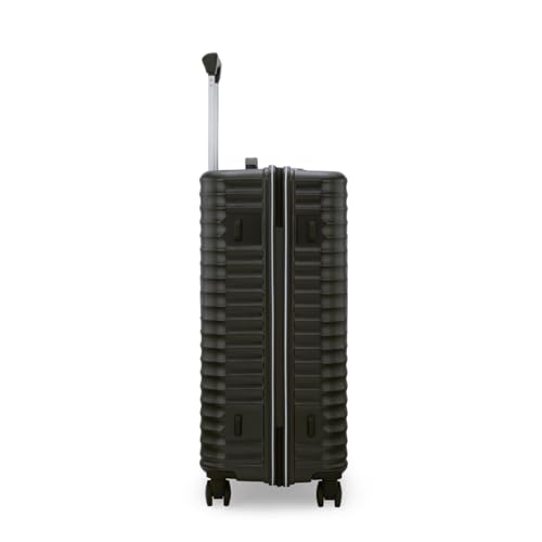 Image of American Tourister Travix | Check-in Trolley Bag (67 cm) | 360 8 Wheel Travel Luggage | Hard Case Polycarbonate Suitcase | Recessed Combination Lock | Black