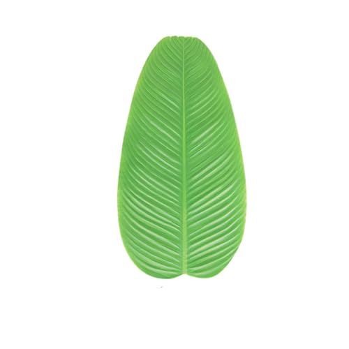 20 hojas de plátano tropicales artificiales, 36 x 18 cm, hojas de plátano tropicales artificiales para decoración de selva tropical, playa, piscina, eventos