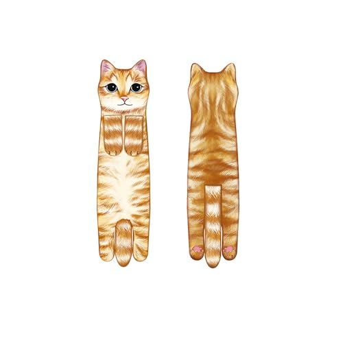 Divertenti Asciugamani Gatto,Asciugamano Cucina Bagno Gatto Gadget Casalinghi Idee Regalo Oggetti per La Casa Nuova,Regalo Compleanno per Donna Mamma Amanti dei Gatti