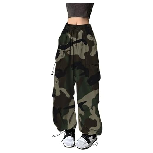 Pantalon Cargo Femme Coton Taille Haute Grande Taille Elastique Pantalons De Randonnée Jogging Sport Extérieur Trekking Travail avec Poches Pantalon Militaire Ample Décontracté Baggy Y2K Casual Mode