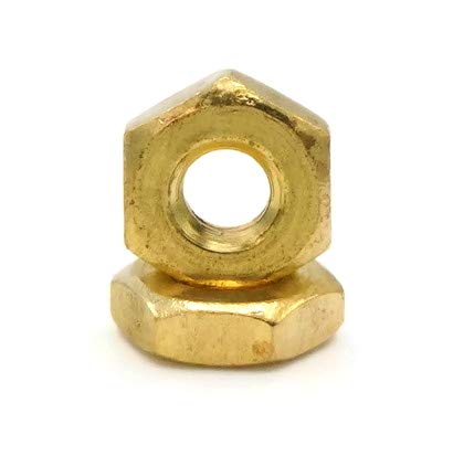 Hex Machine Nuts Brass - #6/32 (Flats 5/16