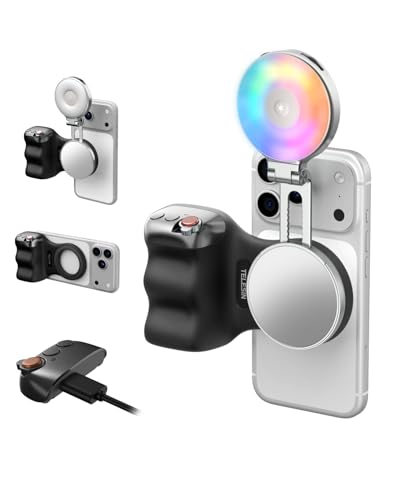 Image of TELESIN Fun Shot Magnetic Phone Camera Grip & 4 in 1 RGB Selfie Light Kit