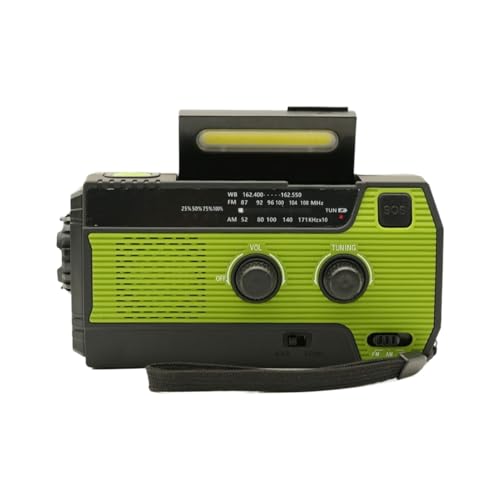 ポータブルラジオ - AM FM 気象ラジオ スピーカー,電池式スピーカー兼懐中電灯 災害 停電 キャンプ ハイキング アウトドア用