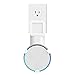 WALI Outlet Wall Mount, Holder Stand for Echo Dot 3rd Gen, Smart Home Speakers Plug Mount for Alexa with Cable Management, (AMM002-W), 1 Pack, White