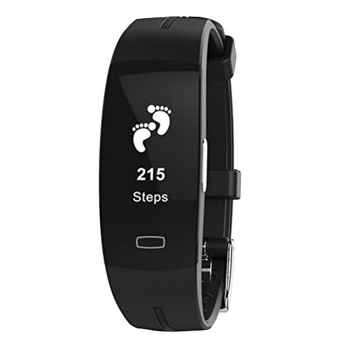 P3 Smart Band PPG EKG Monitor Blutdruck Uhr Echtzeit Herzfrequenz Sport Fitness Tracker Smart Armband für IOS Android (Schwarz)