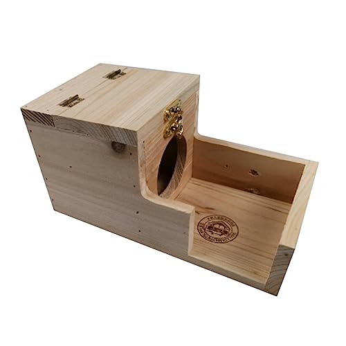 BESPORTBLE 1 セット ハムスターのネズミ小屋 迷路 ねずみ ハンモック ケージ ぬいぐるみ収納 うさぎ 折り畳み式の家 動物 おもちゃ 干し草 プラットホーム ペット 木製