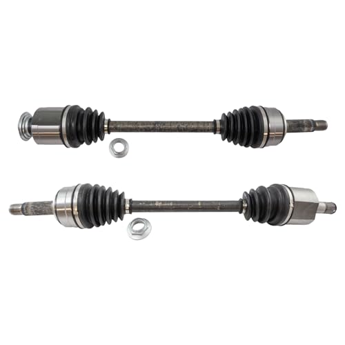 Image of TRQ Front Driver and Passenger Side CV Axle Assembly Set 2 Piece Compatible with 2007-2009 Acura MDX 2009-2011 Honda Pilot