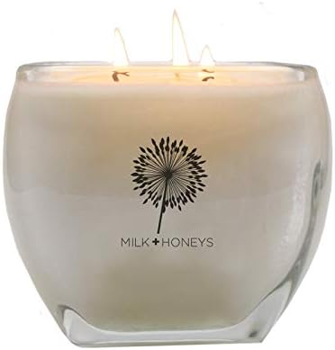 Blue Linen Scented Candle - 15oz, 3 Wicks, 100% Soy