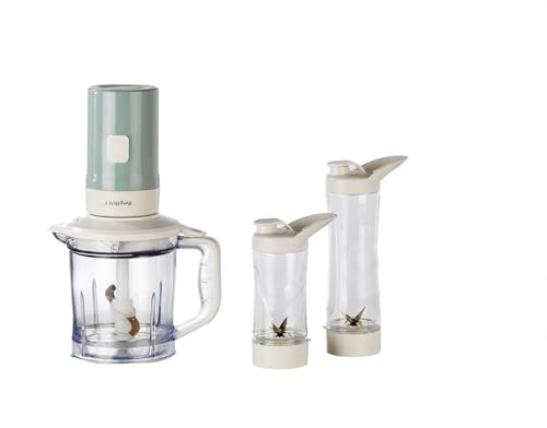 700 W Kişisel Blender ve Doğrayıcı, 1,2 L Titanyum Bıçaklı Hazne, Bakır AC Motor, Mint Yeşil
