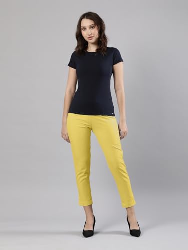Image of Femmora Comfortable Fit Solid Straight Pant, Breathable Cotton Fabric with Side Zip Button Closure, for Women, Pack of 1
