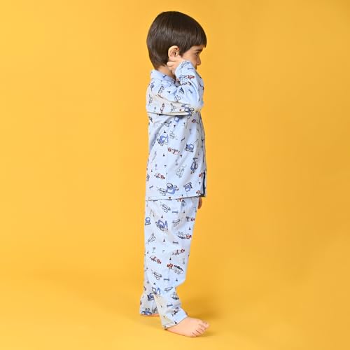 Image of Jam & Sugar Boys Cotton Printed Night Suit Set