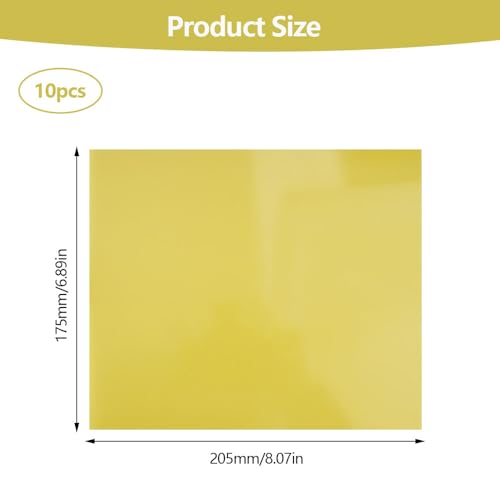 10 Stück Epoxy Board aus Glasfaserplatte, 205x175mm 3240 Epoxidplatte FR-4, Hochtemperaturbeständiges, Epoxid-Isolierplatte Platte, Isolierbrett, Fiberglasplatte für DIY Batterie Pack Lithium Batterie