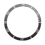 1pc 37.2mm Watch Bezel Insert Ceramic-Aluminum Bezel Fit 39mm Automatic Watch Case For Ring Parts Automatic Watch Replacement(R7-Ceramic)