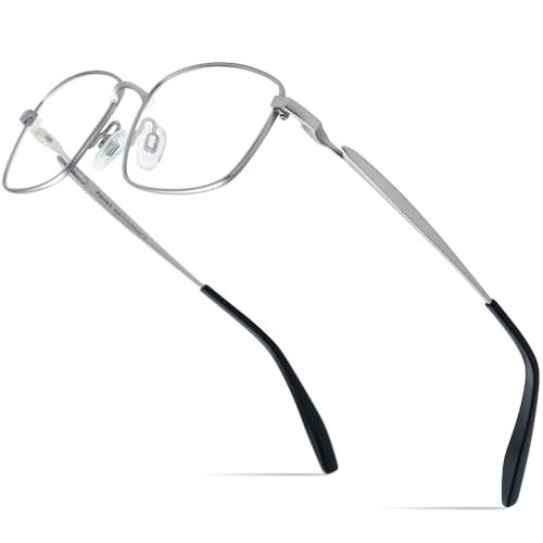 Image of FONEX Pure Titanium Glasses Frame Men Square Eyeglasses Optical Eyewear F85755