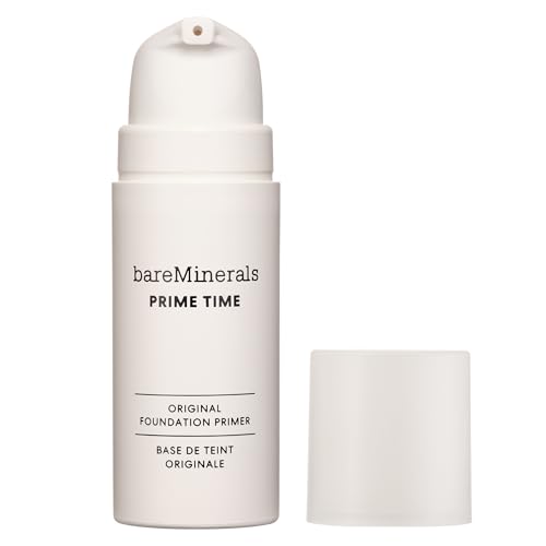 bareMinerals Prime Time Original Foundation Primer – 24HR Wear, Smooths Texture, Controls Shine, Extends Makeup Wear & Nourishes Skin, Non‑Comedogenic