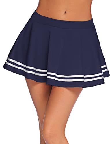 Image of Women's Babydoll Flirty Layered Ruffle Pleated Sexy Naughty Lingerie Mini Skirts for Special Romentic Moments