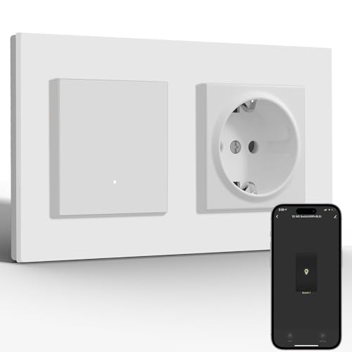 BSEED Normal Steckdose mit Smart Lichtschalter(Neutralleiter...