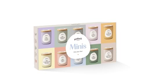 Potluck | 10er Mini Set | 10 Gewürzhighlights in kleinen Keramiktöpfen | Wiederverwendbarer Keramiktopf | Gesunde Ernährung, Lecker Essen für zu Hause
