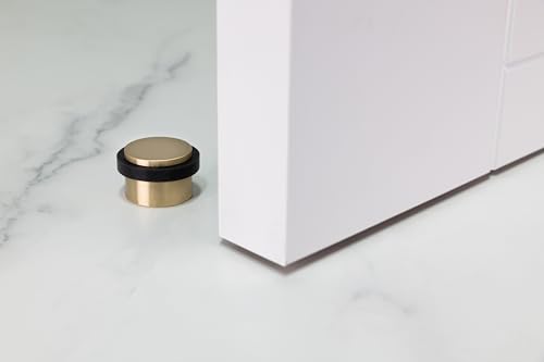 EVI Hardware 04010328MT drzwiowy, Matte Finish, mosiądz-Mate kauczuk czarny, 28o x 20mm