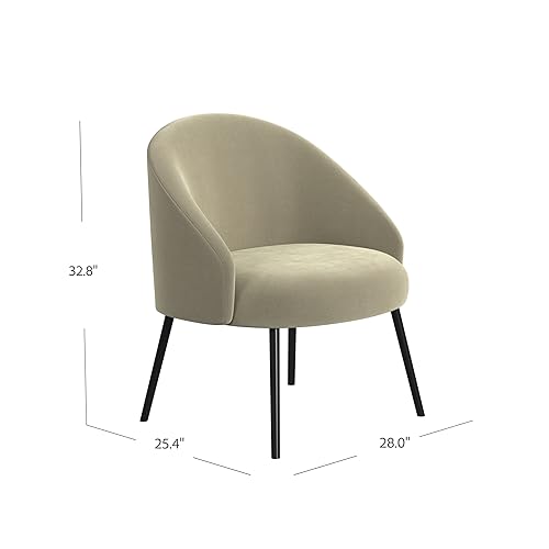 Sillón acolchonado moderno beige miniatura 3