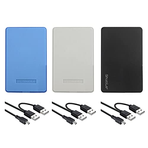 MERISHOPP Portable External Hard Drive USB 2.0 2Tb for Laptop for Mac Blue Abs Plastic Computers/Tablets & Networking | Drives, Storage & Blank Media | Hard Drives (HDD, SSD & NAS) 4 313wF8MPqvL