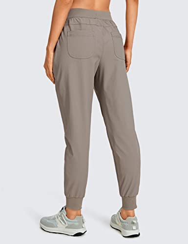 CRZ YOGA Calça de corrida feminina forrada com lã de 70 cm – Calça térmica esportiva impermeável par