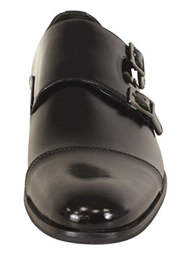 STACY ADAMS Men's Gordon Cap Toe Double Monk Strap Loafer2