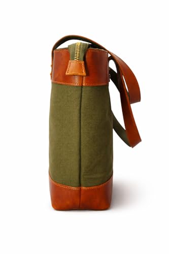 Image of Comfabie tote Bag for Women Handcrafted Women's Canvas Bag with pure Leather Shoulder Tote Bag & Handbag for Office and College | Women Office Bag for Ladies | Ladies Purse Handbag | leather tote bag