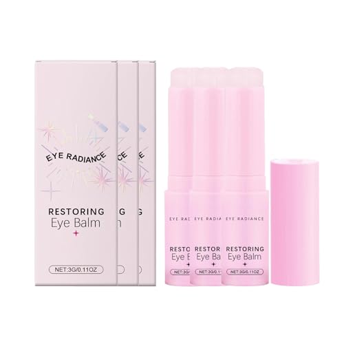 Eye Balm Stick, Moisturizing Eye Cream Stick, Under Eye Cream, Long-Lasting Hydrating & Moisturizing, Suitable for All Skin Types 3g (3)