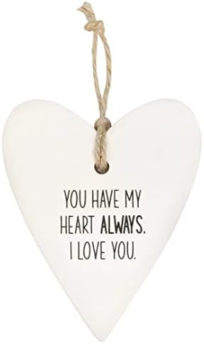 Splosh Loving Hearts - Simple Thank You, Sentimental Personalised Gifts, Inspirational Quotes, Stunning Hanging Heart, for Mum, Friendship Gifts and Gifts for Him and Her