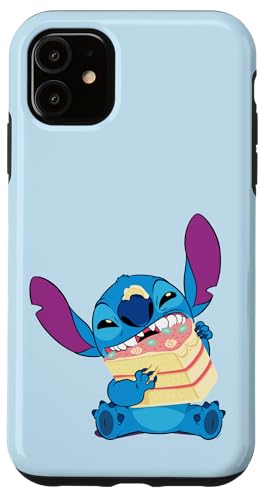 Disney Lilo & Stitch Wedding Party Crasher Stitch with Cake Coque pour iPhone 11