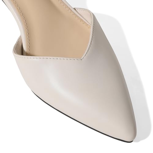 Womens Low Kitten Heels Closed Pointed Toe Slip on Pumps Ankle Strap Heels Sexy Elegant Bridal Party Dressy Shoes2