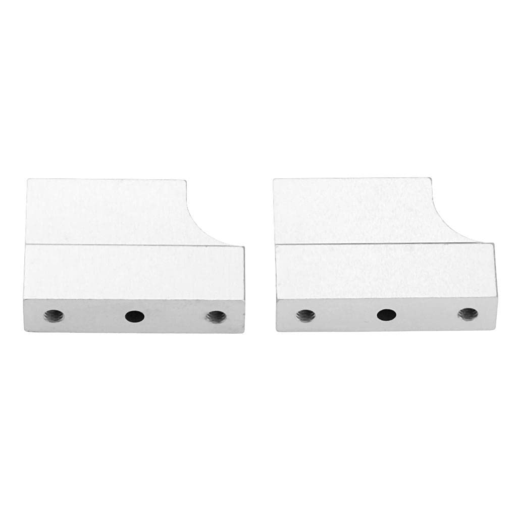 ATORSE 2Pcs Aluminum Engine Mount / Holder for Hsp Rc 1:10 Car Upgrade Parts Silver-picture-14