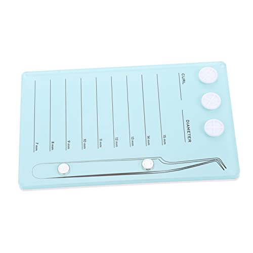 PAMINGONO 磁気まつげボード まつげエクステンション用品 つけまつげ ラッシュトレイ ポータブル まつげエクステ用ハンドプレート ラッシュ収納ボード まつげ収納ボード アクリル Green
