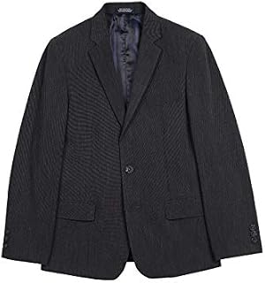 IZOD Boys' Big Bi-Stretch Blazer Jacket, Charcoal Heather, 20