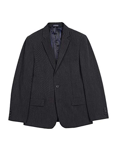 IZOD Boys' Big Bi-Stretch Blazer Jacket, Charcoal Heather, 20
