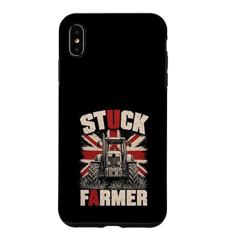 Farming Funny Stuck Farmer �g���N�^�[ �X�}�z�P�[�X iPhone XS Max �p