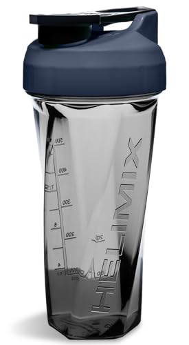 HELIMIX 2.0 Vortex Blender Shaker Bottle Holds upto 28oz | No Blending Ball or Whisk | USA Made | Pre Workout Protein Drink Cocktail Shaker Cup | Weight Loss Supplements Shakes | Top Rack Safe